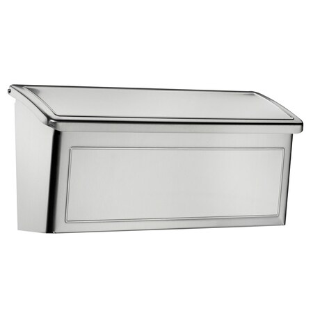 Architectural Mailboxes Architectural Mailboxes Venice Classic Stainless Steel Wall Mount Silver Mailbox 2690PS-10